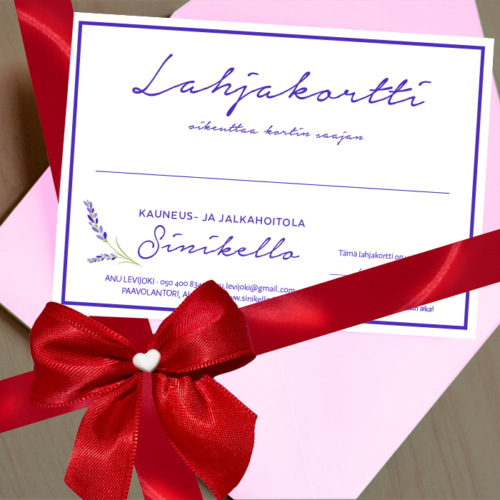 sinikellon lahjakortt